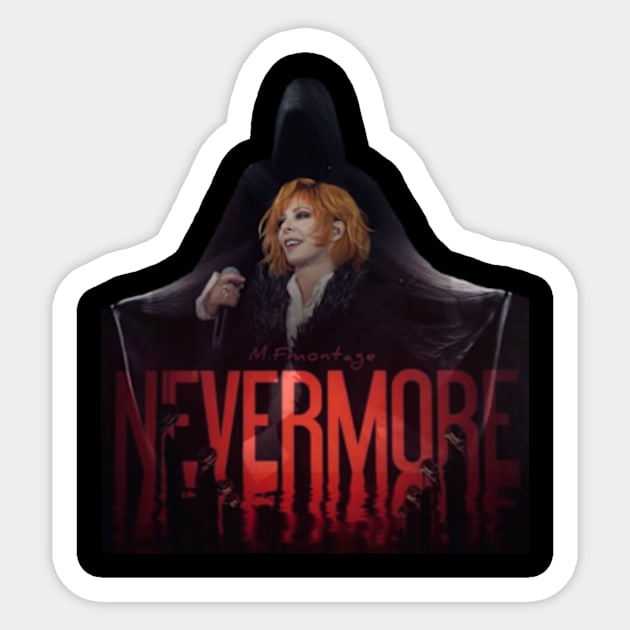 Mylène Farmer Sticker by shadowNprints